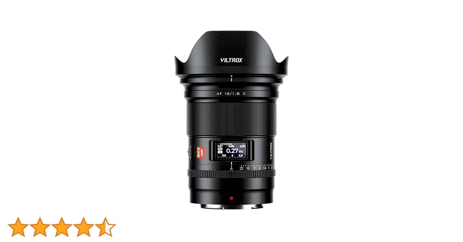 VILTROX AF 16mm F1.8 Z Full Frame Lens for Nikon Z-Mount, AF